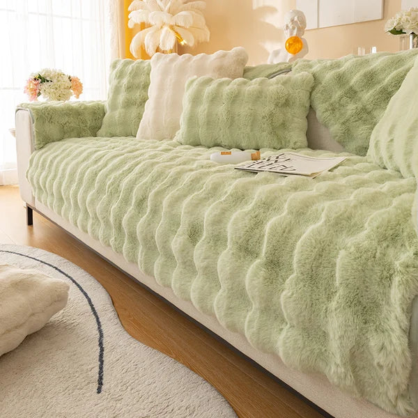 Cozy Plush Non-Slip Sofa Cover