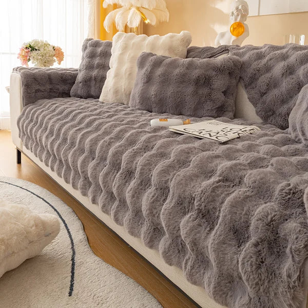 Cozy Plush Non-Slip Sofa Cover