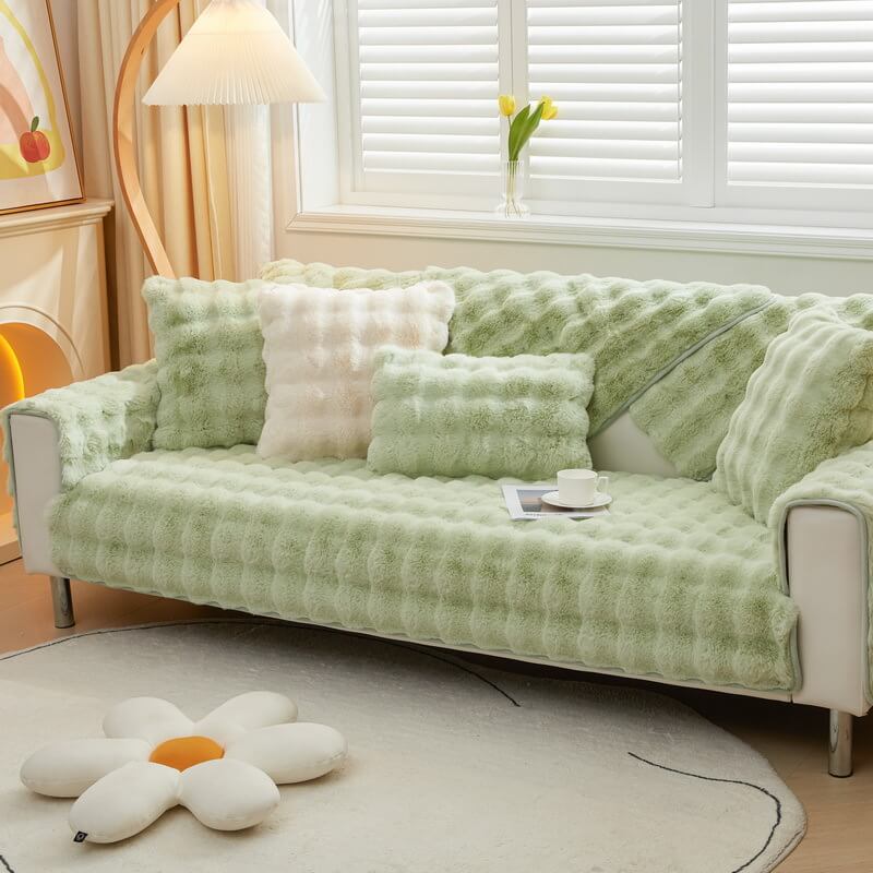 Cozy Plush Non-Slip Sofa Cover