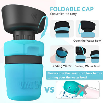 Portable Pet Squeeze Water Bottle