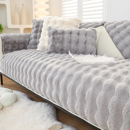 Cozy Plush Non-Slip Sofa Cover