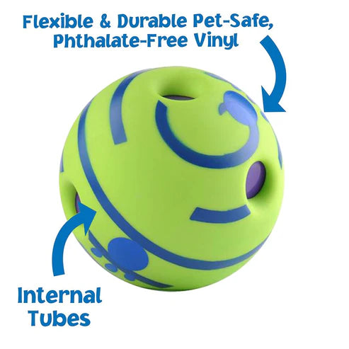 Wobble Giggle Ball - Interactive Dog Toy