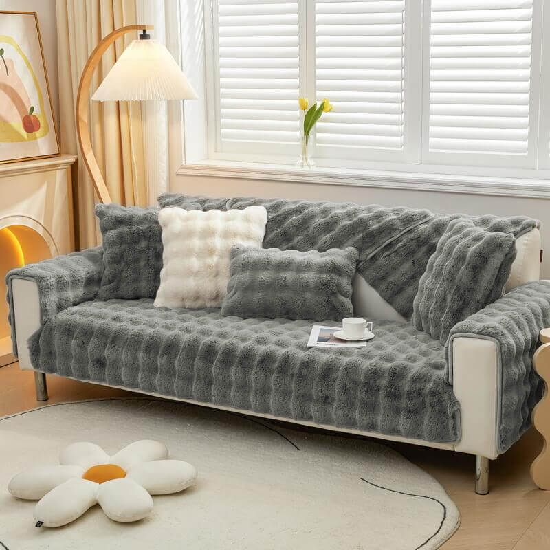 Cozy Plush Non-Slip Sofa Cover